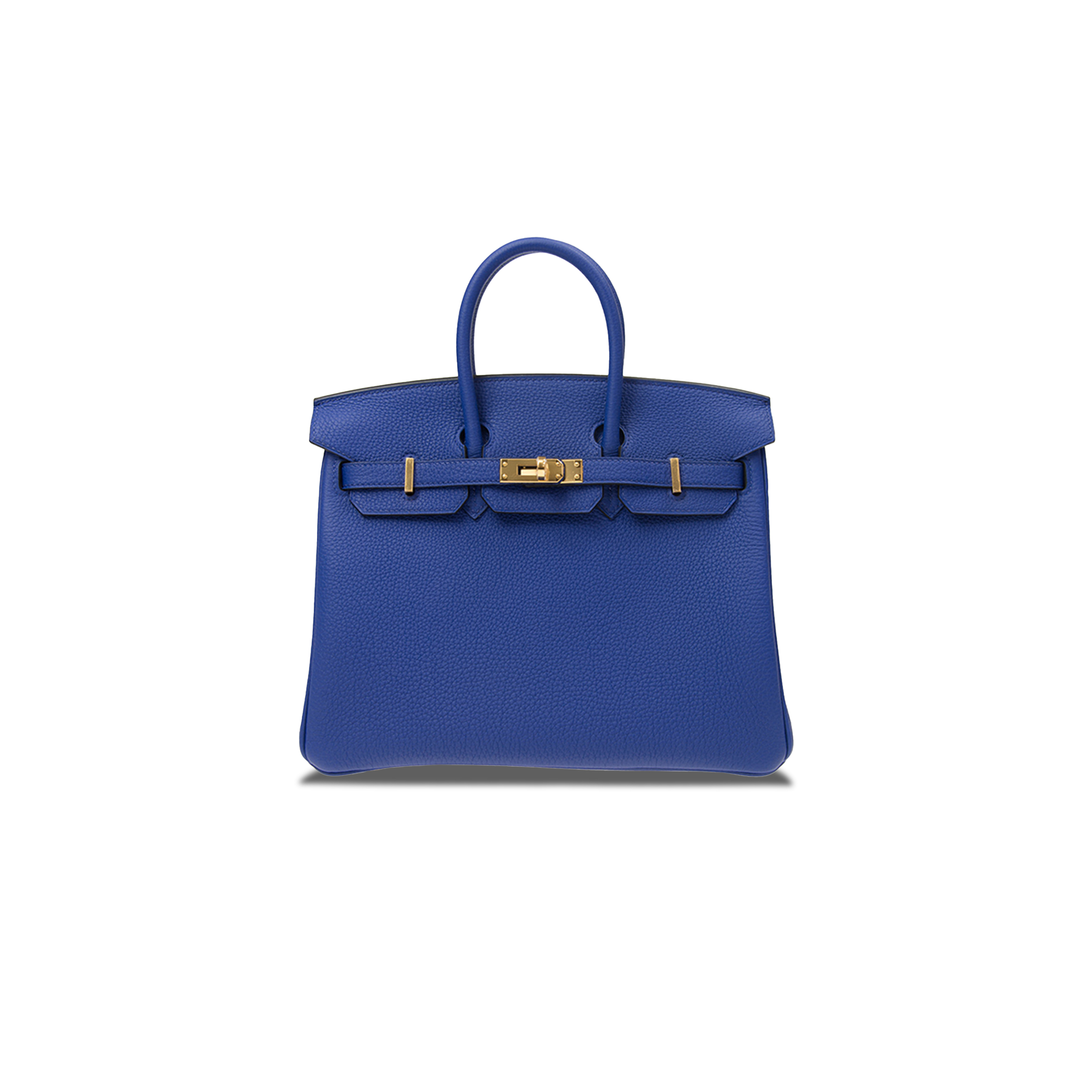 HERMES BIRKIN 30 TOGO LEATHER ELECTRIC BLUE GOLD BUCKLE BK257TTGGP (30*23*15cm)